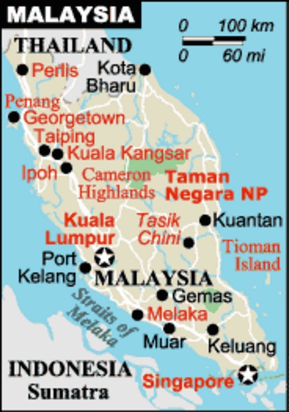 Malaysia map