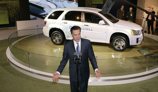 Mitt Romney at the 2008 North American International Auto Show in Detroit