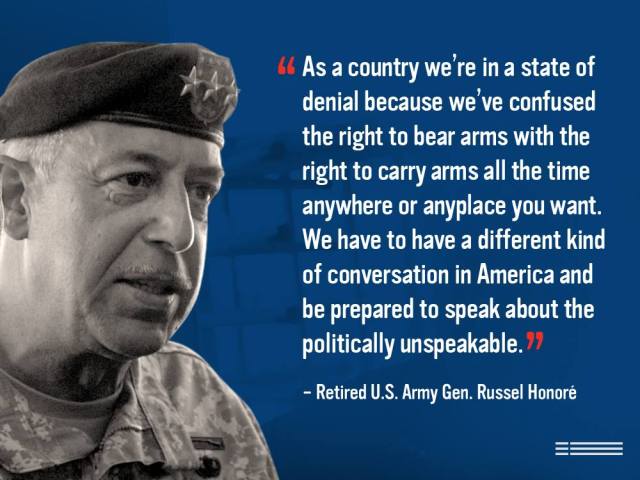 Honore on guns
