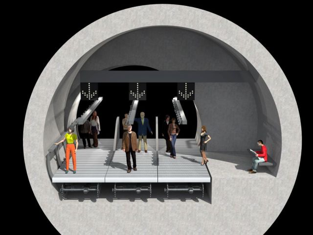 Circle Line Rendered Section